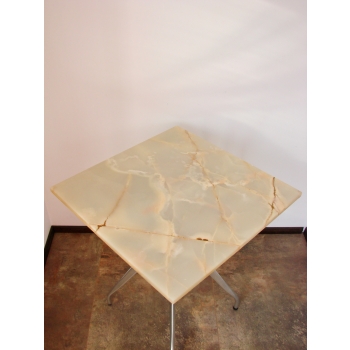 stół loftowy kamień aluminium